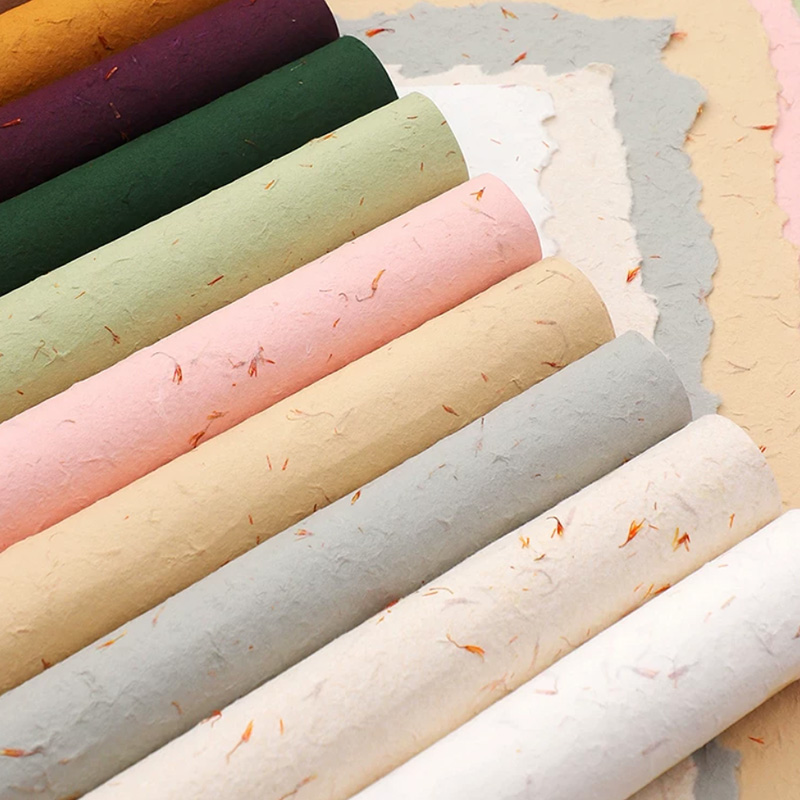 流星雨手撕花瓣纸东巴纸鲜花包装纸花束包花手工diy材料花艺资材