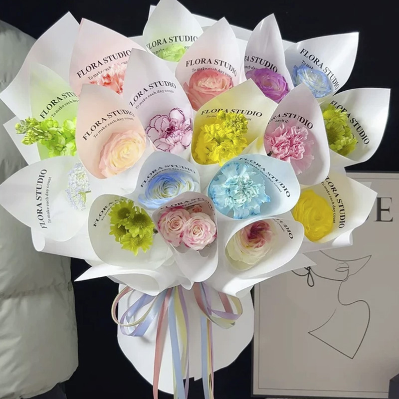 Meteor Shower Year One Gift Year One Flower Flower Packaging Paper Birthday Bouquet Packaging Materials Floral DIY Materials