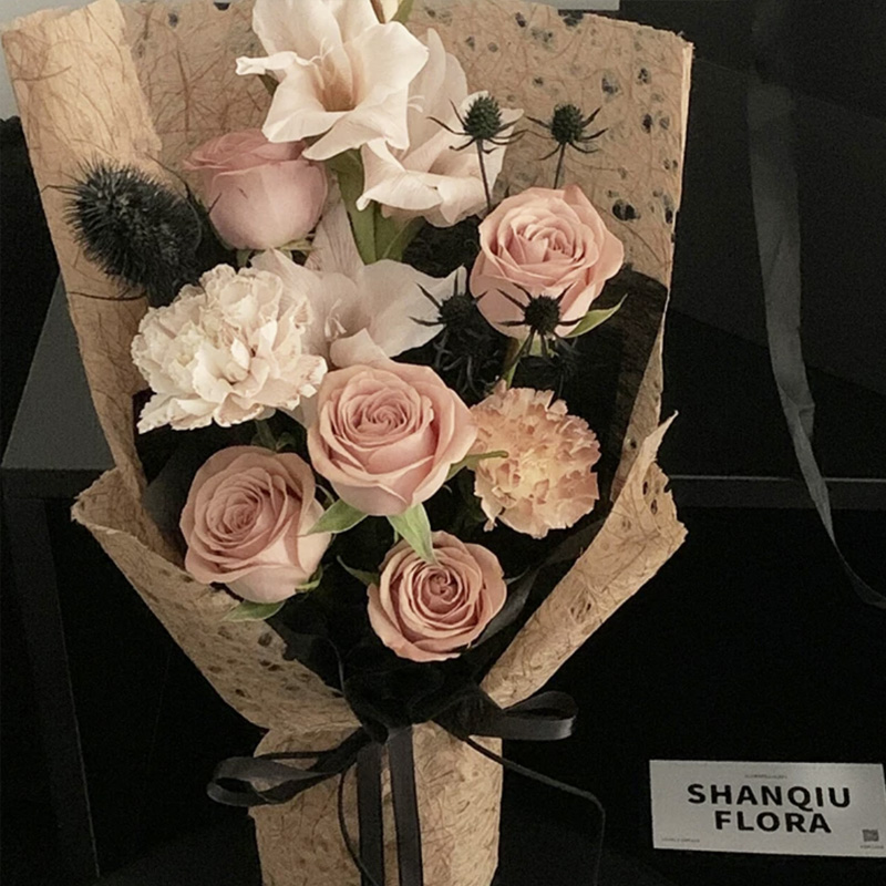 Meteor Shower Retro Hemp Hollow Dreamy Paper Flower Packaging Paper Bouquet Packaging Art Paper Floral Materials